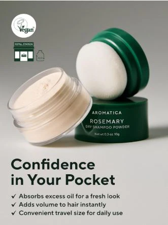 Rosemary Dry Shampoo Powder 10g - Imagen 4